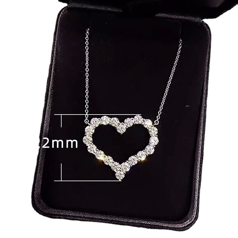 Wholesale Heart Diamond Metal Necklaces